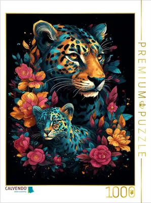 Produktbild von CALVENDO Puzzle Leoparden | 1000 Teile Lege-Größe 64x48cm Foto-Puzzle für glückliche Stunden
