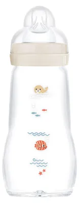 Produktbild von Feel Good Glass Bottle "Robbe" 260 ml 0+