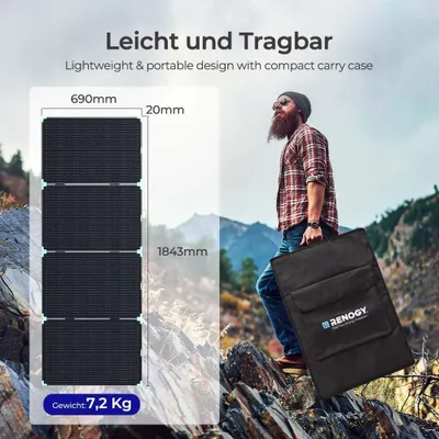 Obrázek produktu pro 220W solární panel - panel se solárními články - solární panel - panel pro využití solární energie - přenosný solární panel