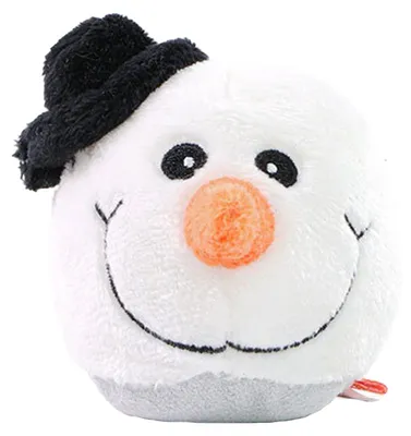Image de Mbw - Peluche « Schmoozies » bonhomme de neige LT3428 (taille unique) (blanc/noir)