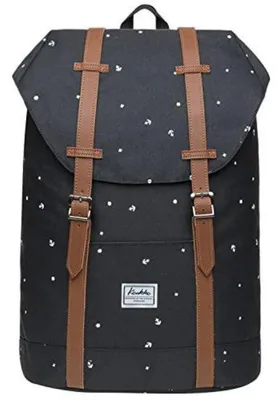 Produktbild von Laptop-Rucksack für Reisen & Camping, Studentenrucksack, Schwarz, 17.8 Liter, bis 14" Laptop