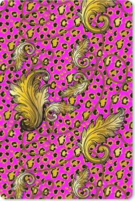 Produktbild von MuchoWow® Mauspad Mousepad Barock - Panther - Gold - Muster 40x60 cm - Mousepads - Maus Mat - Pad - Mausunterlage - Schreibtisch Accesoire