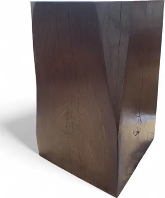 Image de WestTree bloc de bois chêne TABAK 10x10x25cm, Bloc de chêne massif, bloc de bois, colonne de bois