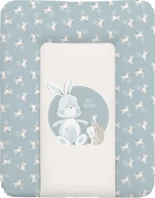 Produktbild von Ceba Baby® weiche Wickelauflage 50x70 cm - Baby Wickelunterlage - Wickeltischauflage für Junge und Mädchen - Wasserdicht, abwaschbar - Freunde