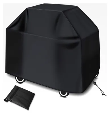 Produktbild von Wetterfeste Grillabdeckung, 210D Oxford, Wetterschutzhülle BBQ (147 x 61 x 117 cm Schwarz)