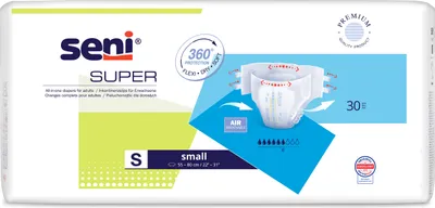 Produktbild von Seni Super Inkontinenzwindeln, Größe S, 30 Stück