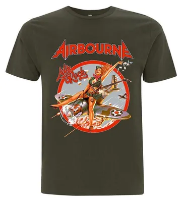 Produktbild von Airbourne T-Shirt Herren Bomb Girl schwarz Band-Merch, Bands 100% Baumwolle M