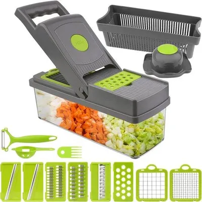 Image de Coupe-légumes avec différents lames - Mandoline - Râpe à carottes