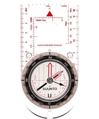 Produktbild von SUUNTO Linealkompass M-3 GLOBAL, 360-Grad-Einteilung,, Gobal Balancing System, transparente Bodenplatte, Kordel