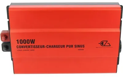 Produktbild von EZA Convertisseur-Chargeur Pur Sinus, 1000W, 20A Ladegerät, Reine Sinuswelle, MPS, LED-Fernbedienung