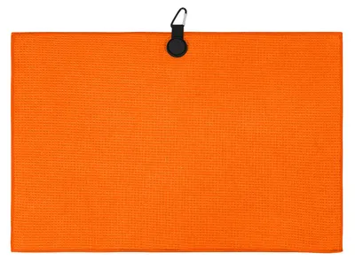 Produktbild von Magnetisches Mikrofaser-Golfhandtuch mit Karabinerhaken, schnelltrocknend, saugfähig, Waffelmuster, Golfballreinigungstuch, Golfzubehör, Geschenk für Golfer