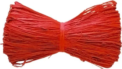 Produktbild von Bast Raphia Nature, 50 g, rot, floristisch, natürlich