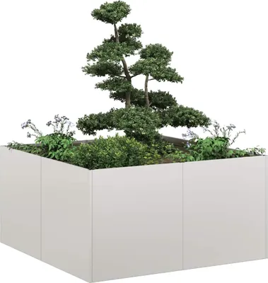 Image de Maison Exclusive - Jardinière 80x80x40 cm, en acier inoxydable