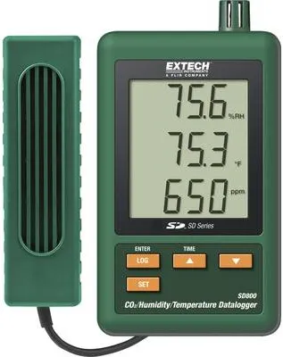 Obrázok produktu pre EXTECH SD800 CO2/vlhkostný/teplotný záznamník, grafický záznamník, 0,0 až 50,0 °C (SD800)