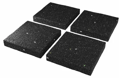 Immagine prodotto di Smorzatore di vibrazioni lavatrice - Gomma - 9 x 9 x 1 cm - Set da 4 - Base antivibrante per lavatrice e asciugatrice