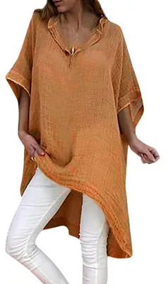 Productafbeelding van Lange Blouse Dames met Korte Mouwen voor Leggings