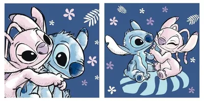 Obrázok produktu pre Vankúš s motívom Disney Stitch a Angel