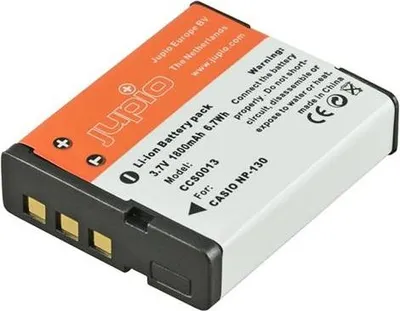 Produktbild von Jupio NP-130 pro Casio 1800 mAh Batterien