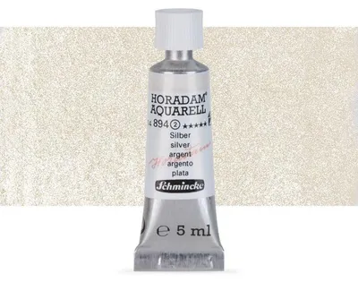 Produktbild von Schmincke HORADAM Aquarellfarbe 5 ml Tube - 894 Silber