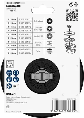 Produktbild von PRO Stützteller Hart, 115 mm, X-Lock