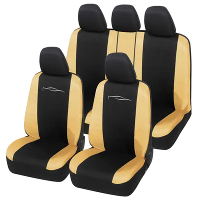 Immagine prodotto di Auto Accessori Lupex - Set di 9 coprisedili per auto, universale, modello racing, colore scuro