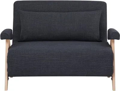 Zdjęcie produktu dla HOMLA Sofa CALORE 1-osobowa, z funkcją spania ciemnoszara 117x90x82 cm