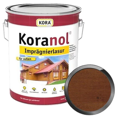 Produktbild von KORA Koranol Imprägnierlasur 5 Liter Nussbaum