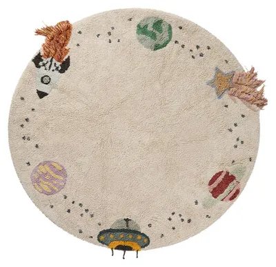 Produktbild von Lorena Canals Teppich - Interstellar Journey - Ø 140 cm | Teppiche