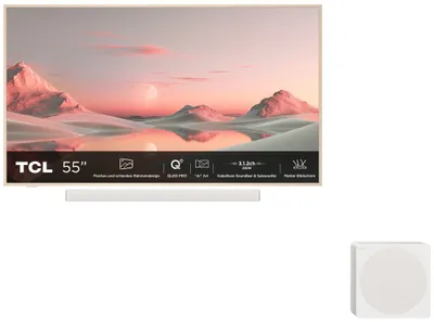 Obrázek produktu pro TCL 55A300 Pro, 139,7 cm (55"), 3848 x 2160 px, QLED, Smart TV, Wi-Fi, Bílá