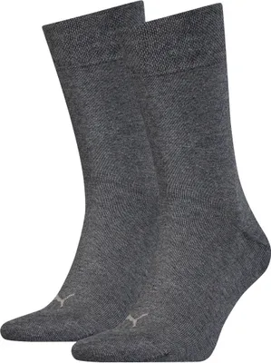 Produktbild von Puma 2er-Pack Socken grau melange ohne Gummi