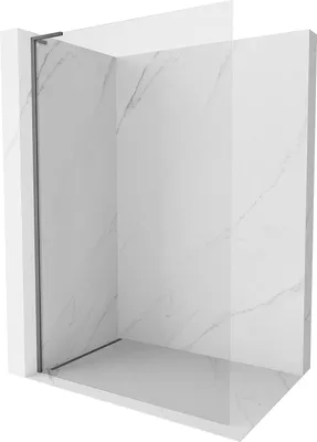 Produktbild von Mexen Kioto-X L Duschwand Walk-in 60 x 200 cm, transparent 10 mm, Gun Metal - 800-060-107-95-00-X