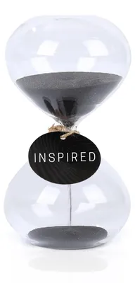 Imagen del producto de Reloj de arena de 60 minutos – Fabricado a mano con vidrio de borosilicato – Reloj de arena de 30 minutos – Decoración para el hogar/oficina – No requiere mantenimiento – Ecológico – Instrumento de medición del tiempo