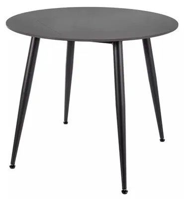 Productafbeelding van FURNLUX Eettafel Rion, zwart, 90 cm / Hoofdkleur: zwart / Afmetingen: 90 x 76 x 90 cm