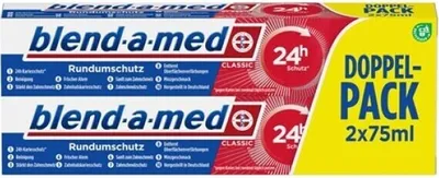Produktbild von Blend-A-Med | Zahnpasta Classic 2X75 Ml - 24H Schutz Gegen Karies - Frischer Minzgeschmack - Für Strahlendes Lächeln