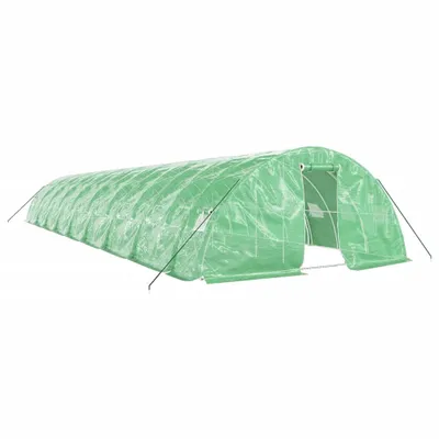 Obrázok produktu pre Fóliovník s oceľovým rámom zelený 90 m² 18x5x2,3 m