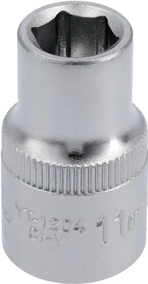 Produktbild von Yato YT-1204, Buchse, 1/2", Metrisch, 1 Kopf/Köpfe, 11 mm, Chrom-Vanadium-Stahl