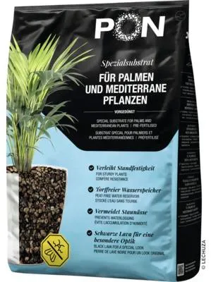 Produktbild von PON-Pflanzsubstrat PALMPON 12 Liter | für Palmen und mediterrane Pflanzen | torffrei und vorgedüngt | 13973