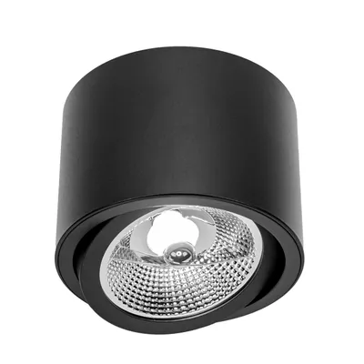 Obrázek produktu pro Povrchové světlo MasterLED AR111 kulaté 14 cm černé, otočné - pro obývací pokoj, kancelář, chodbu