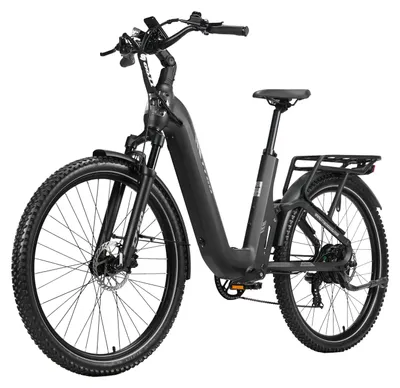 Immagine prodotto di Bicicletta elettrica - E-bike da città - Ruote da 70 cm - Batteria da 48 V e 15 Ah - Motore posteriore da 250 W - Sensore di coppia da 70 Nm - Freni a disco idraulici - Sospensioni ammortizzanti