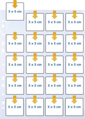 Produktbild von Herma Diahüllen 5x5  10 Blatt klar/matt                   7698