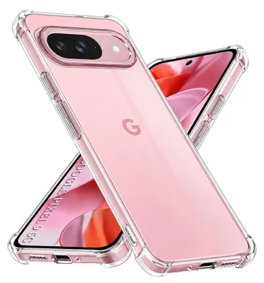 Zdjęcie produktu dla Techsuit Shockproof Clear Silicone etui do Google Pixel 9 – przezroczyste