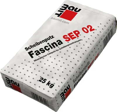 Immagine prodotto di BAUMIT Edelputz Fascina SEP 02 Strukturkorn Kalkstein weiß 25kg