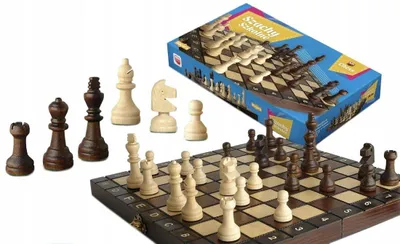 Produktbild von Holz Schach klassische Strategie-Spiel + CASE