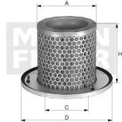 Produktbild von MANN-FILTER C 1342 Sekundärluftfilter