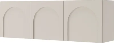 Produktbild von Selsey Arkadia - TV-Lowboard 3-türig mit gefrästen Fronten, Kaschmirgrau 150 cm