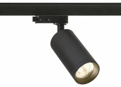 Zdjęcie produktu dla BELENOS na szynę trzyobwodową czarny 230V LED GU10 9W