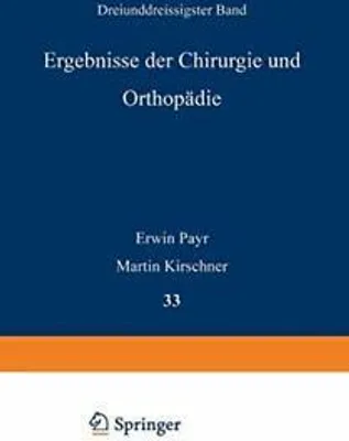 Obrázek produktu pro Ergebnisse der Chirurgie und Orthopädie