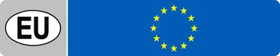 Produktbild von Aufkleber Europa Dimension 20 x 100 mm Fanartikel