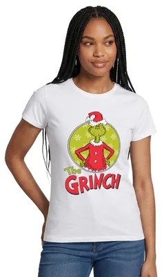 Produktbild von Spreadshirt Der Grinch Logo The Grinch Frauen T-Shirt, S, Weiß
