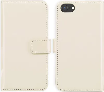 Produktbild von Selencia Echtleder Klapphülle iPhone SE (2022 / 2020) / 8 / 7 - Greige